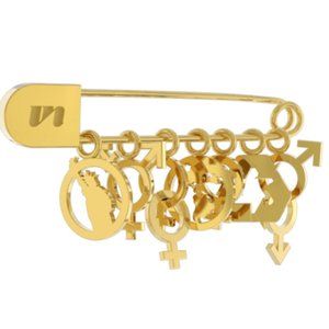 UNBOUND Ally Pin w/ Socially Responsibile charms